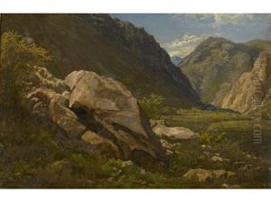 Landscape, Sierra Nevada, California by Louis Schultze