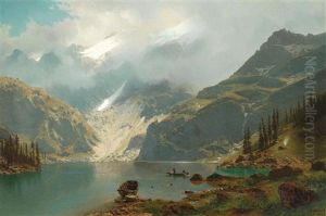 View Of The Engstlensee In The Bernese Highlands