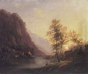 Landschaft In Den Voralpen by Robert Schultze