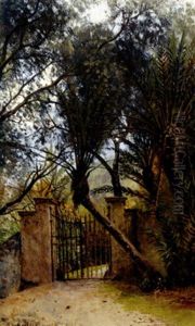 Sudliche Parklandschaft Mit Tor by Robert Schultze