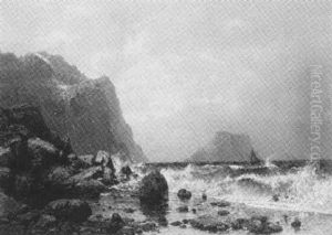 Norwegische Felsenkuste by Robert Schultze