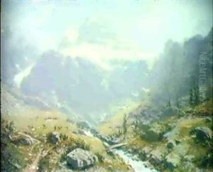 Aus Dem Linthtal In Der Schweiz, Glarus by Robert Schultze