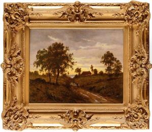Soleil Couchant, Temps De Pluie, Fontainebleau