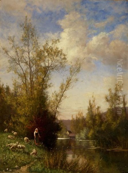 Schaferin Am Fluss - view 1