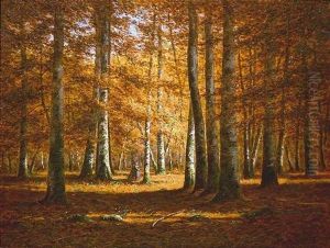 Herbstliches Waldinneres