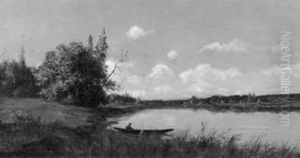 Sommerliche Fluslandschaft