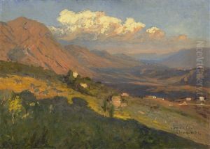Blick Uber Das Sacco-tal Nach Olevano
