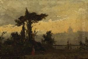 Rom - Blick Vom Pincio Auf St. Peter by Toni (Antonie) Schulz