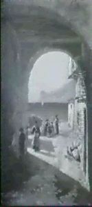 Blick Durch Einem Torbogen In Torbole Auf Den Gardasee Und  Kap Manerba by Toni (Antonie) Schulz