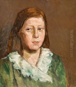 Portrat Eines Madchens by Ida Schulz-Buchner