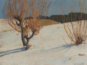 Pastures In Snow by Emil Schulze
