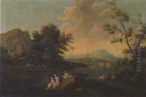 Flusslandschaft by Immanuel Friedrich Schumacher