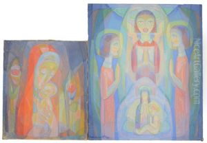 Mother And Child And 3 Young Woman