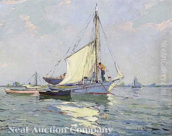 Sailboats On Galveston Bay - view 1