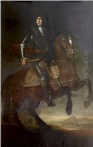Portrait Presume Du Roi De Sardaigne Victor Amedee Ii A Cheval