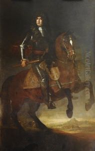 Portrait Equestre Du Roi De Sardaigne Victor Amedee Ii En 1720