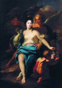 Portrait Allegorique De La Duchesse De Bourgogne by Jacob van Schuppen