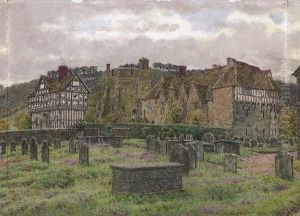 The Fortified Manor House At Stokesay, Shropshire by George Price Boyce