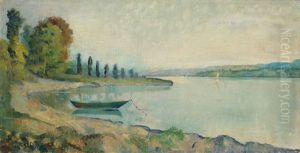 Landschaft Am Genfersee by Johann Robert Schuerch