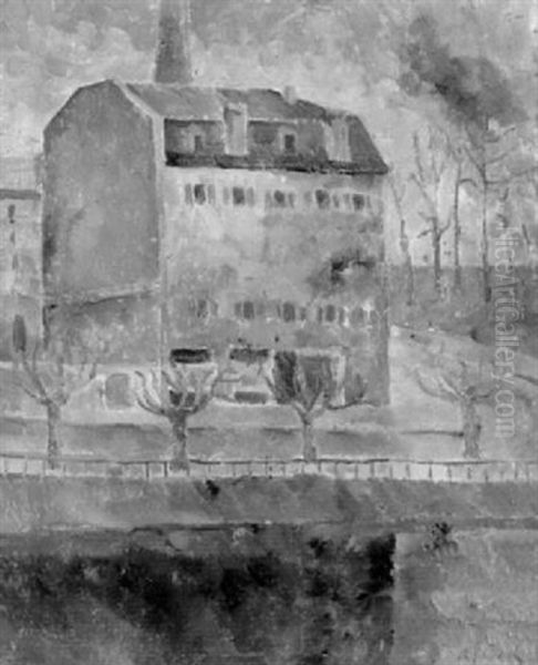 Haus Am Fluss Im Spatherbst - view 1