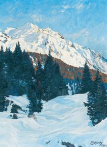 Engadiner Winterlandschaft