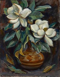 Magnolias In A Vase