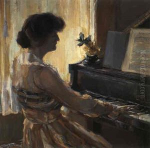 Miss Livingston At The Piano