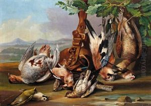 Nature Morte De Chasse by Josef Schuster