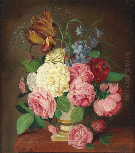 Still Life With Roses And Tulips - view 1