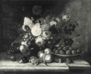 Still Life With Flowers And Fruit Still Life With Flowers And Fruit
