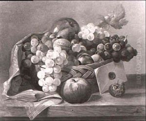 Herbstliches Fruchtestilleben by Josef Schuster