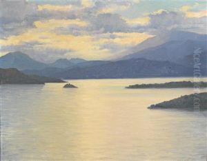 Evening At The Lake by Karl Maria Schuster