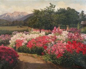 Bluhender Garten by Karl Maria Schuster