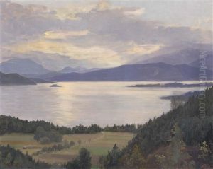Worthersee Bei Krumpendorf by Karl Maria Schuster