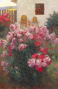 Bluhender Flox Im Bauerngarten by Karl Maria Schuster