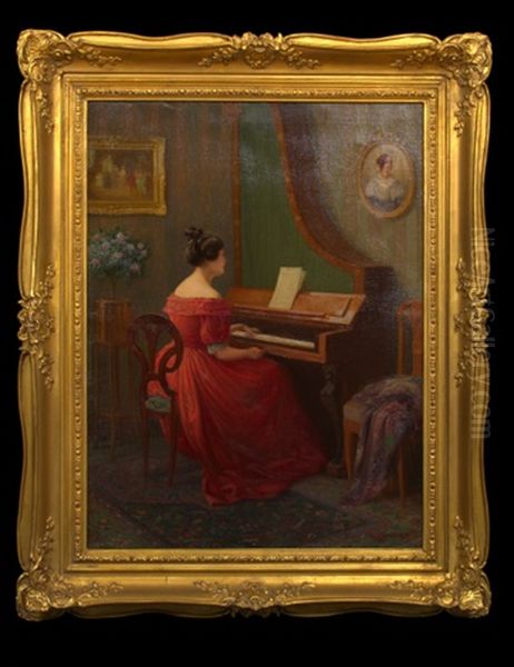 Lady Playing The Piano - view 1