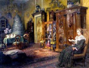 Im Wohnzimmer Des Kunstlers by Karl Maria Schuster