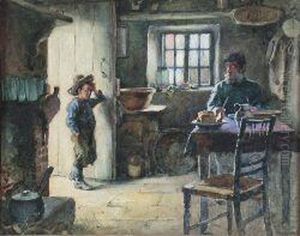 At The Cottage Door by Alexander Stuart Boyd
