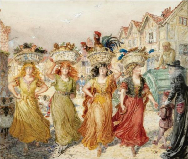 The Witches Going To Market - view 1