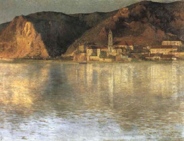 Durnstein Bei Sonnenuntergang - view 1