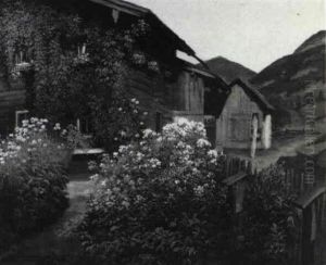 Bauerngarten In Badgastein by Karl Maria Schuster