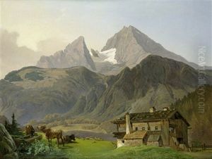 Berchtesgadener Landschaft Mit Dem Watzmann by Ludwig Schuster