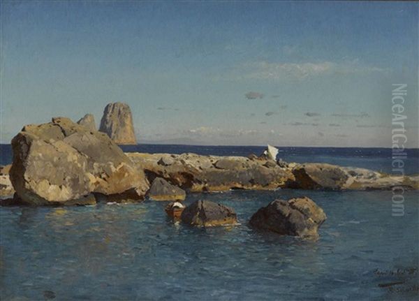 Capri - Felsenkuste Mit Den Faraglioni - view 1