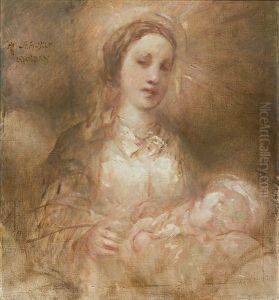 Maria Mit Kind by Raffael Schuster-Woldan