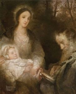 Der Hl. Lukas Malt Die Madonna Mit Kind by Raffael Schuster-Woldan