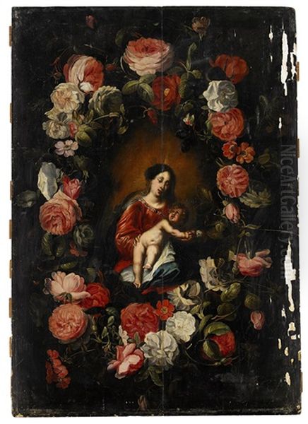The Virgin And The Child In A Garland Of Flowers - view 1