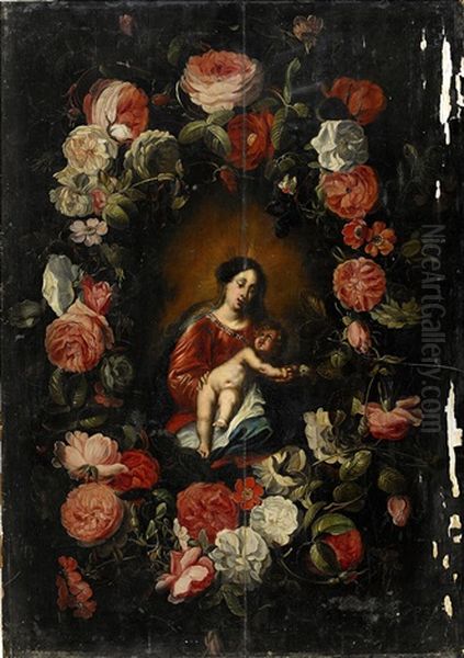 The Virgin And The Child In A Garland Of Flowers - view 1