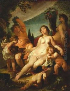 Bacchus, Ceres Und Pomona by Cornelis Schut the Elder