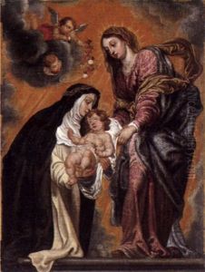 Maria Mit Dem Kind Und Der Heiligen Theresia