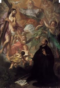 The Holy Trinity Appearing To A Kneeling Saint